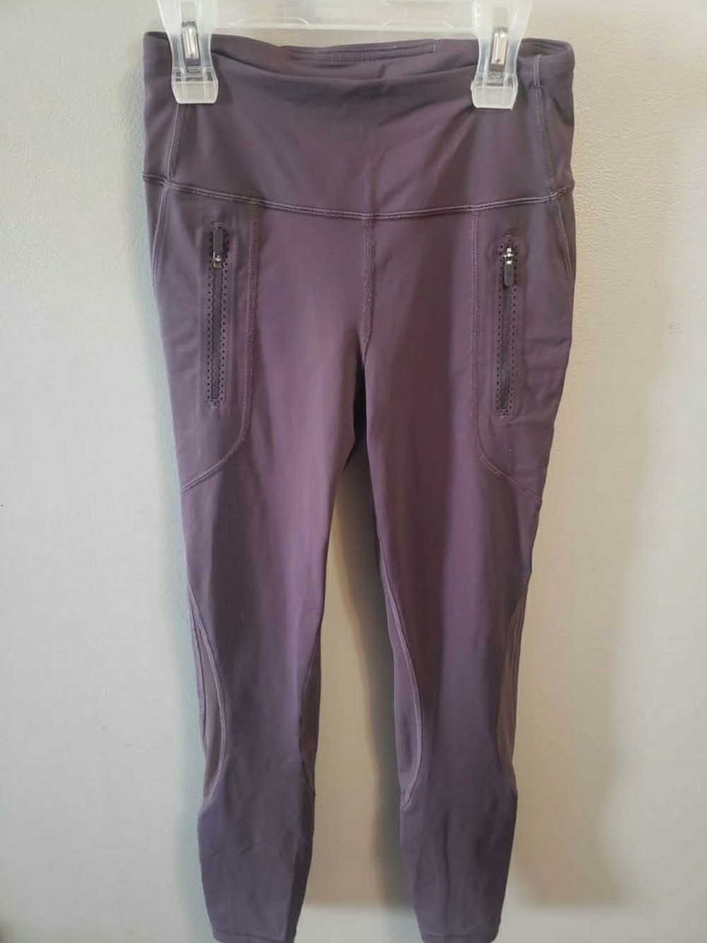 lululemon athletica plum high-rise zip pocket leggings